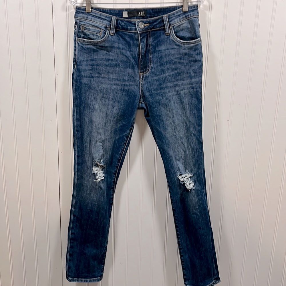 Kut from the Kloth Catherine high rise boyfriend jean